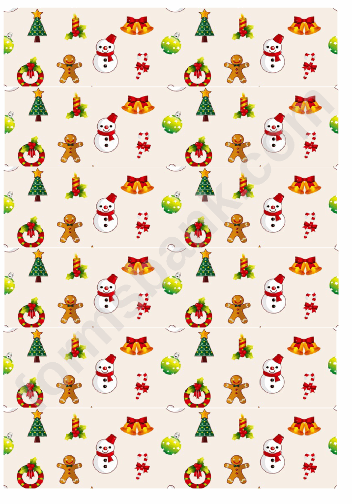 Christmas Symbols Paper Chain Template Printable Pdf Download