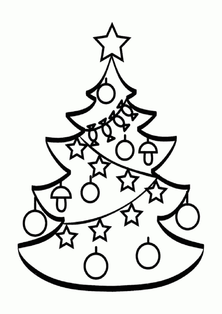 Christmas Tree Coloring Page Printable Prntbl Concejomunicipaldechinu Gov Co