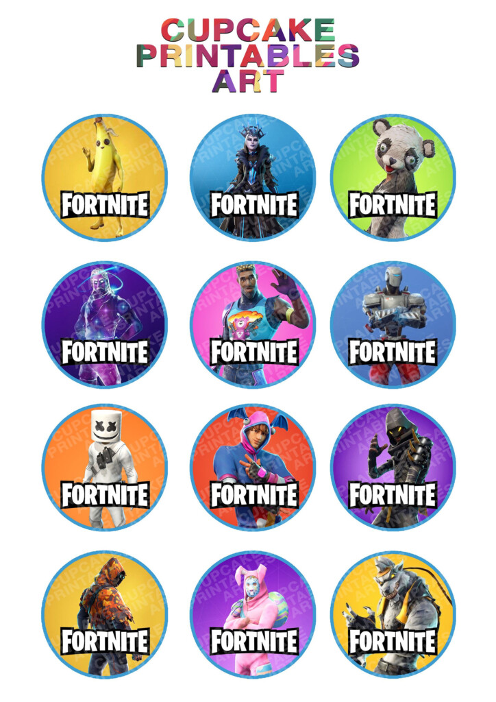 Clipart Free Printable Fortnite Cake Topper Printable Printable Templates