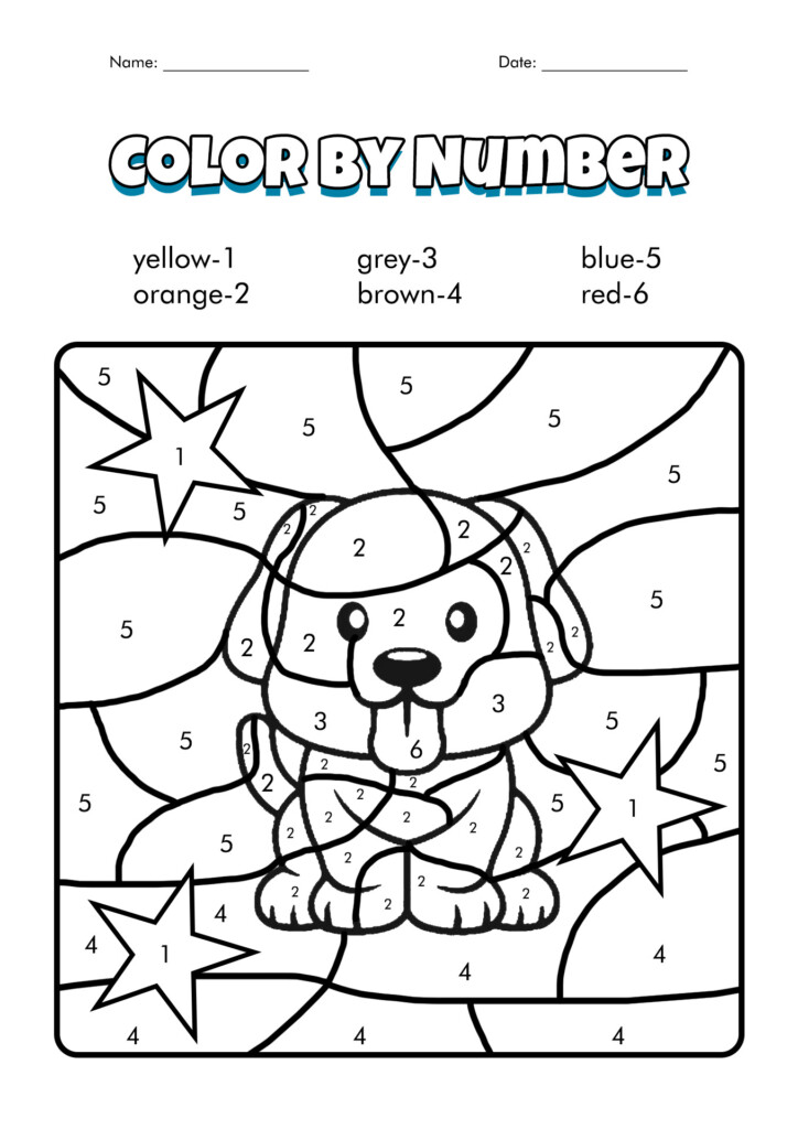 Color By Number Printable Hard
