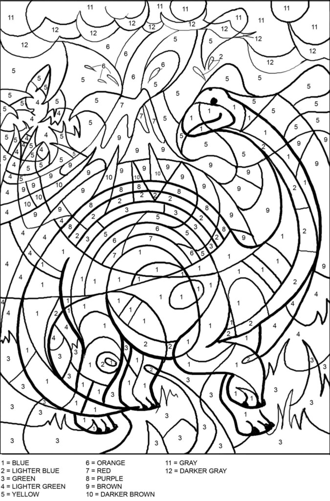 Color By Number Printables For Adults To Print 101 Coloring