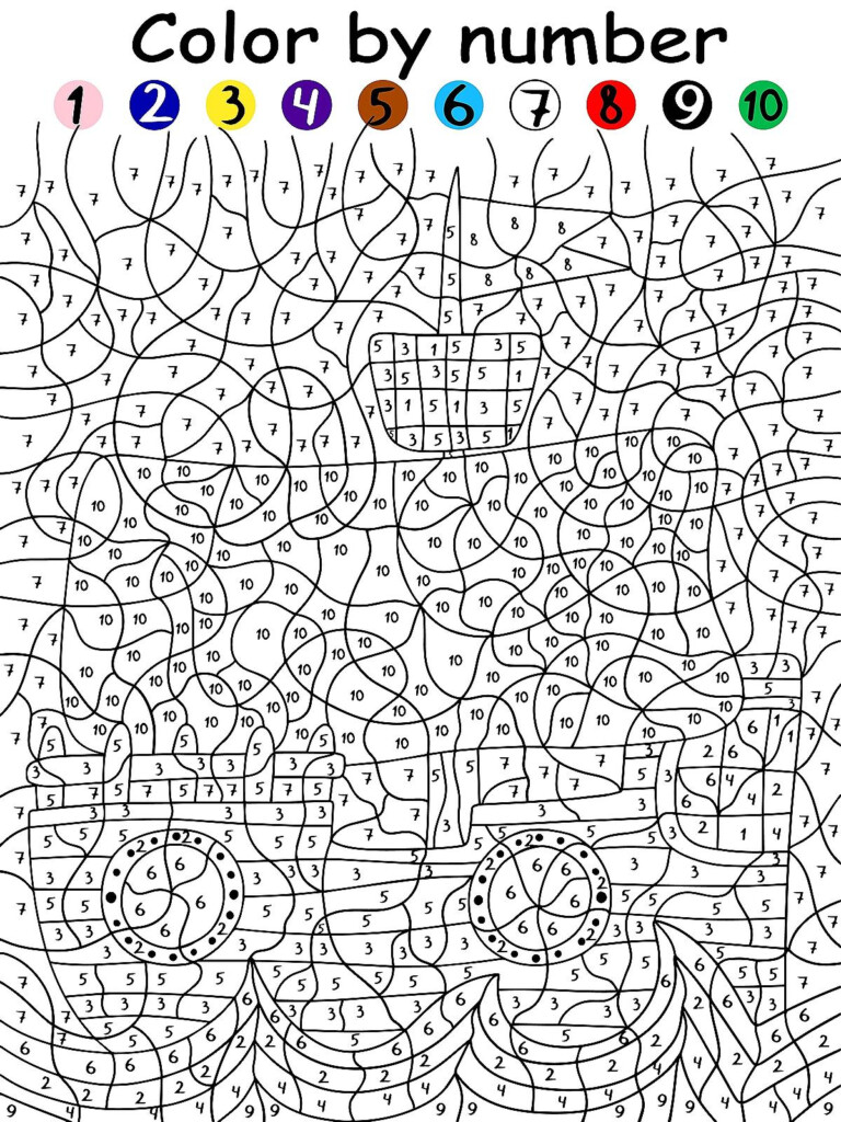 Color By Numbers Free Coloring Pages