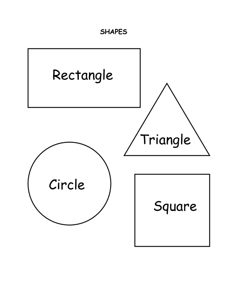 Color By Shape Printable