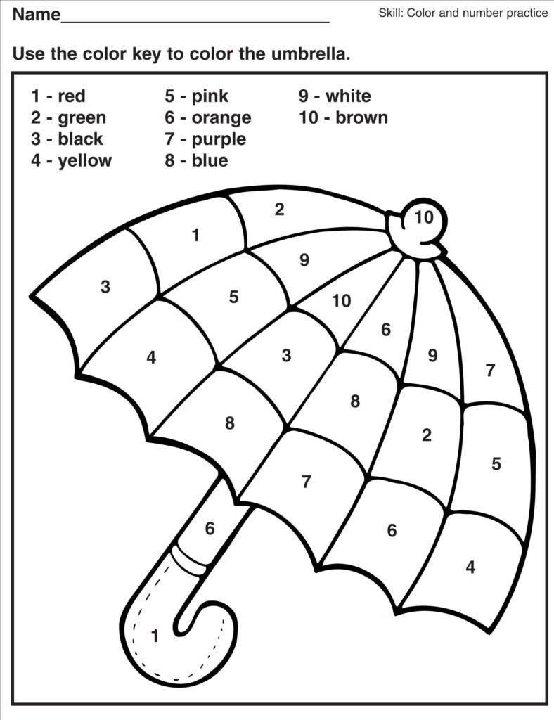 Coloring By Number Worksheet