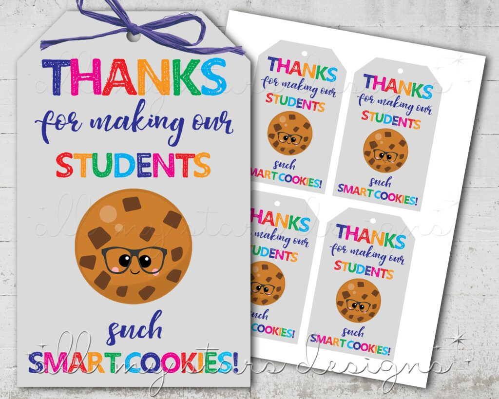 Cookie Teacher Appreciation Printable Free Printable Templates