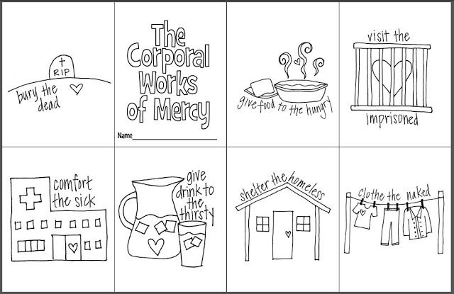 Corporal And Spiritual Works Of Mercy Worksheet