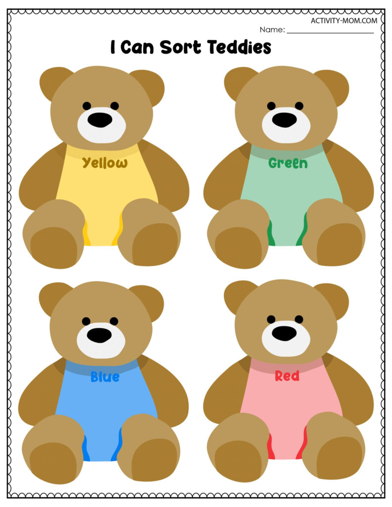 Counting Bears Printable Math Activities Free Preschool Printables