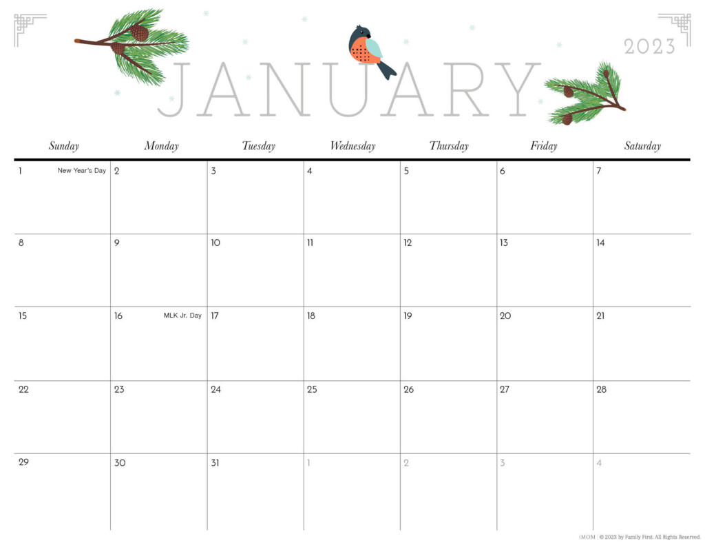 Cute Printable Calendar 2022 2023