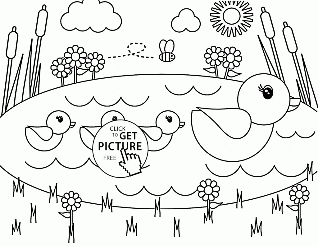 Cute Spring Coloring Pages Coloring Home