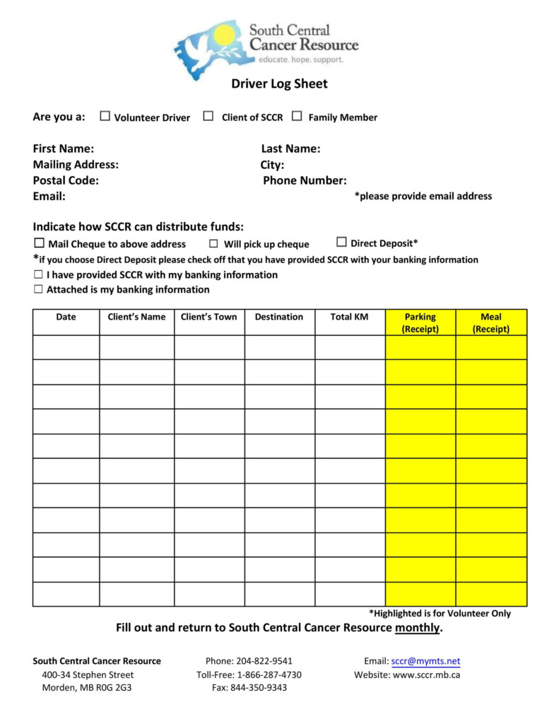 Daily Driver Log Templates