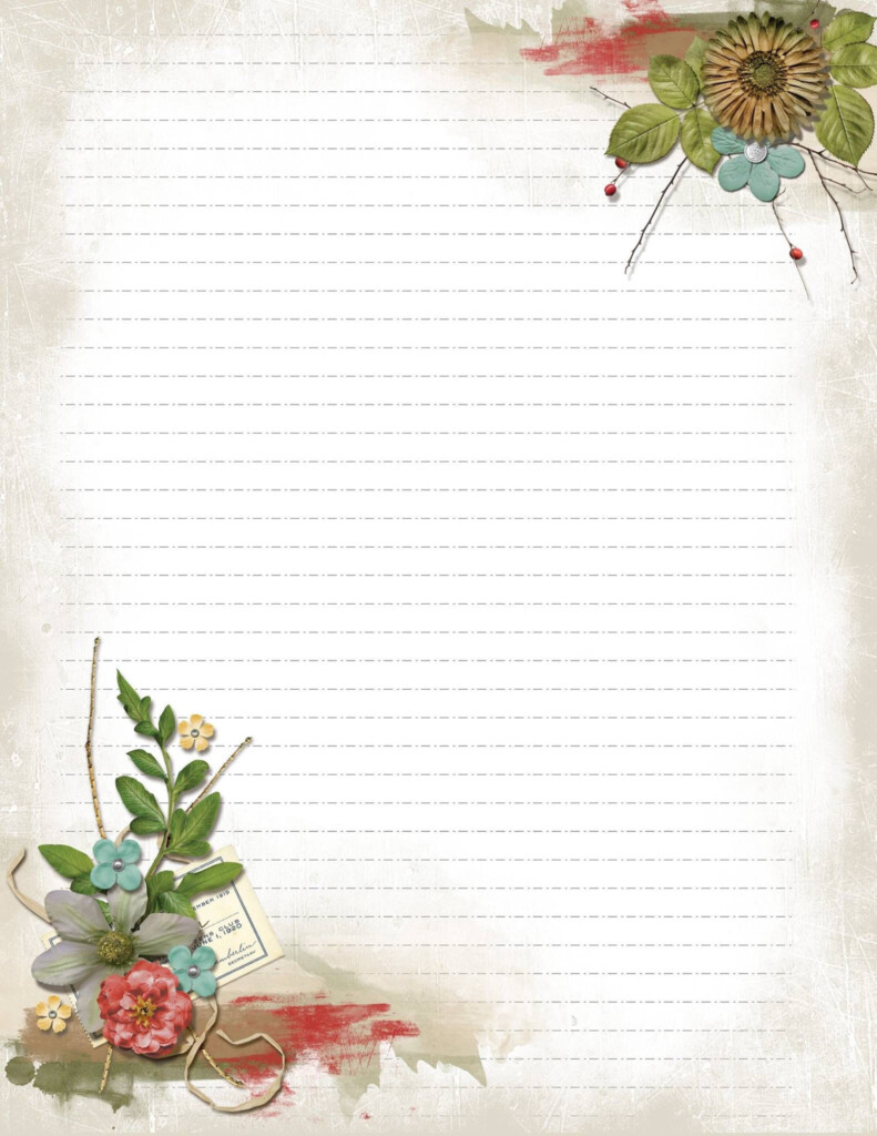 Decorative Printable Lined Paper With Border