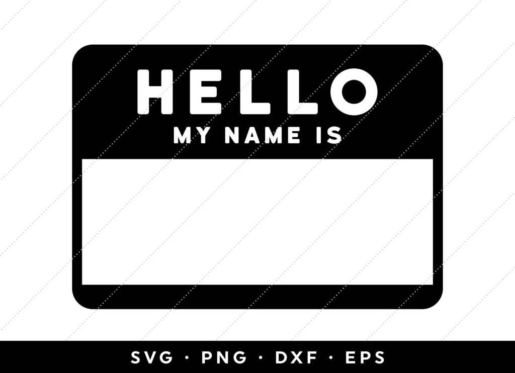 Digital Download Instant Download Hello My Name Is Baby Svg Name Badges Paper Crafts Diy