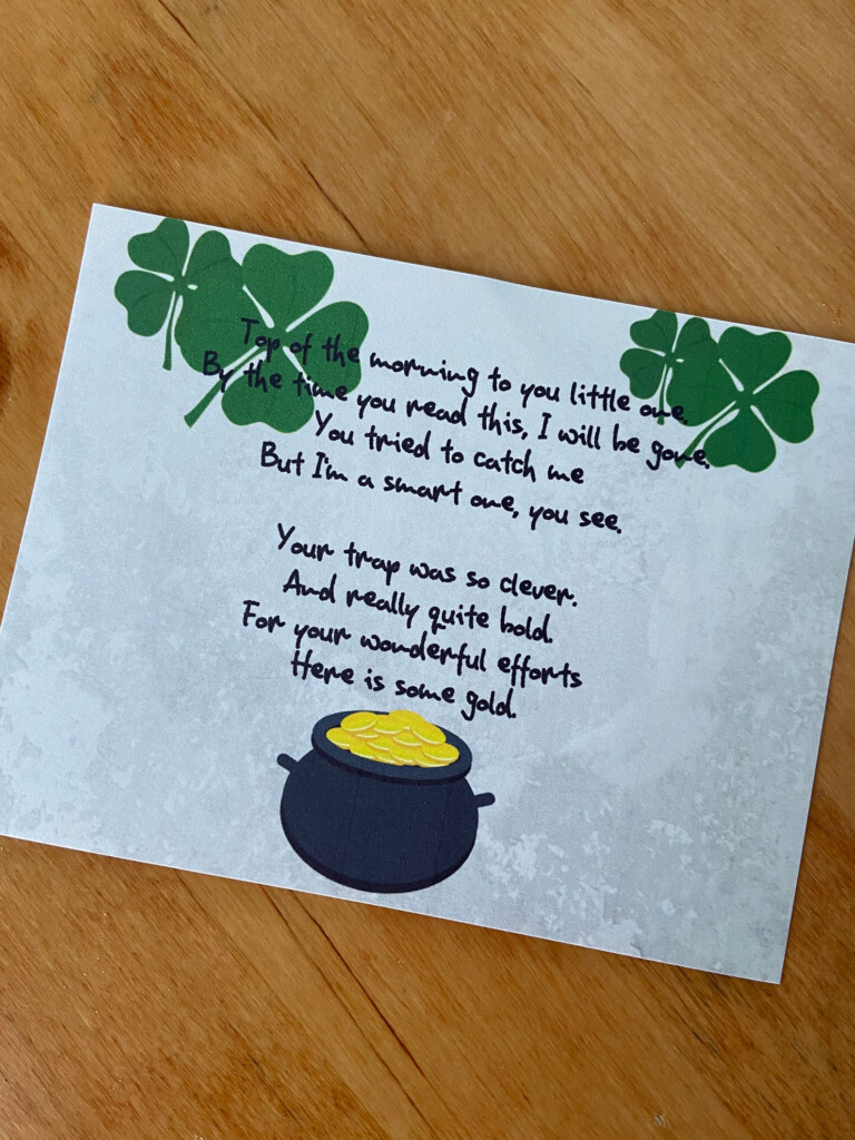 Digital Download Leprechaun Letter Etsy