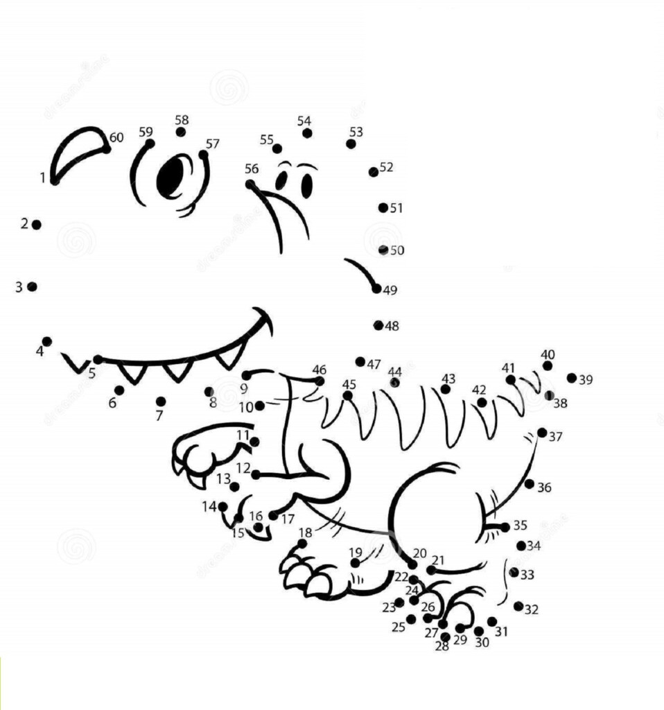 Dinosaur Dot To Dot Printables