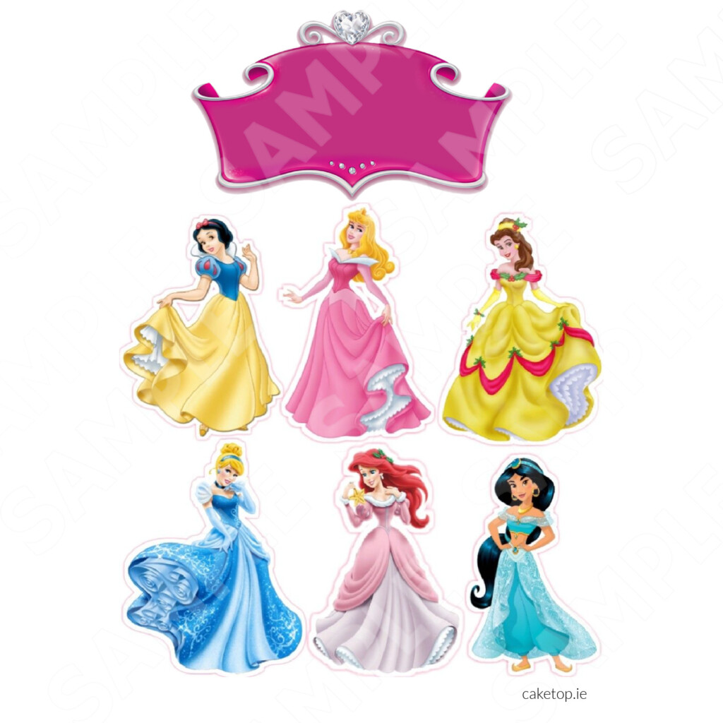 Disney Princess Cake Topper Printable Free Printable Templates