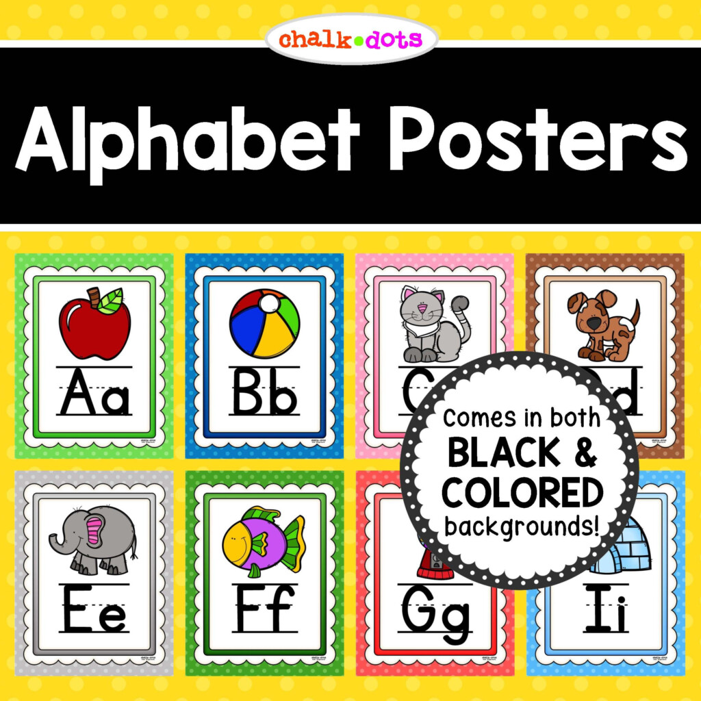 Display These Cute And Colorful Alphabet Posters In Your Classroom To Help Your Students Learn