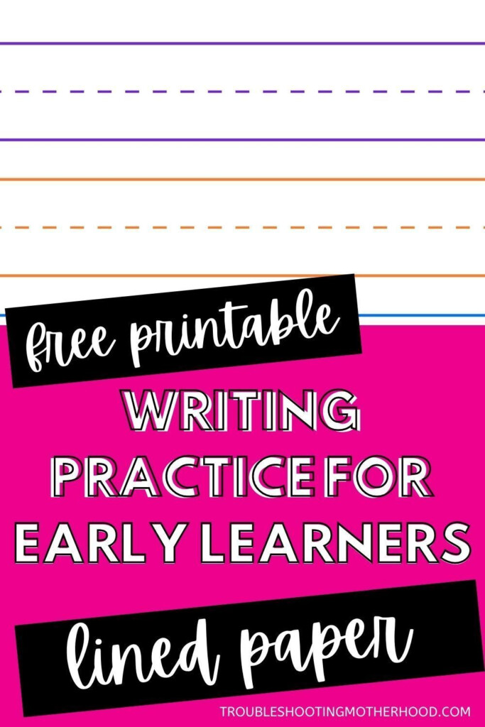 Distance Learning Tool Free Printables Kindergarten Writing Paper Kindergarten Writing
