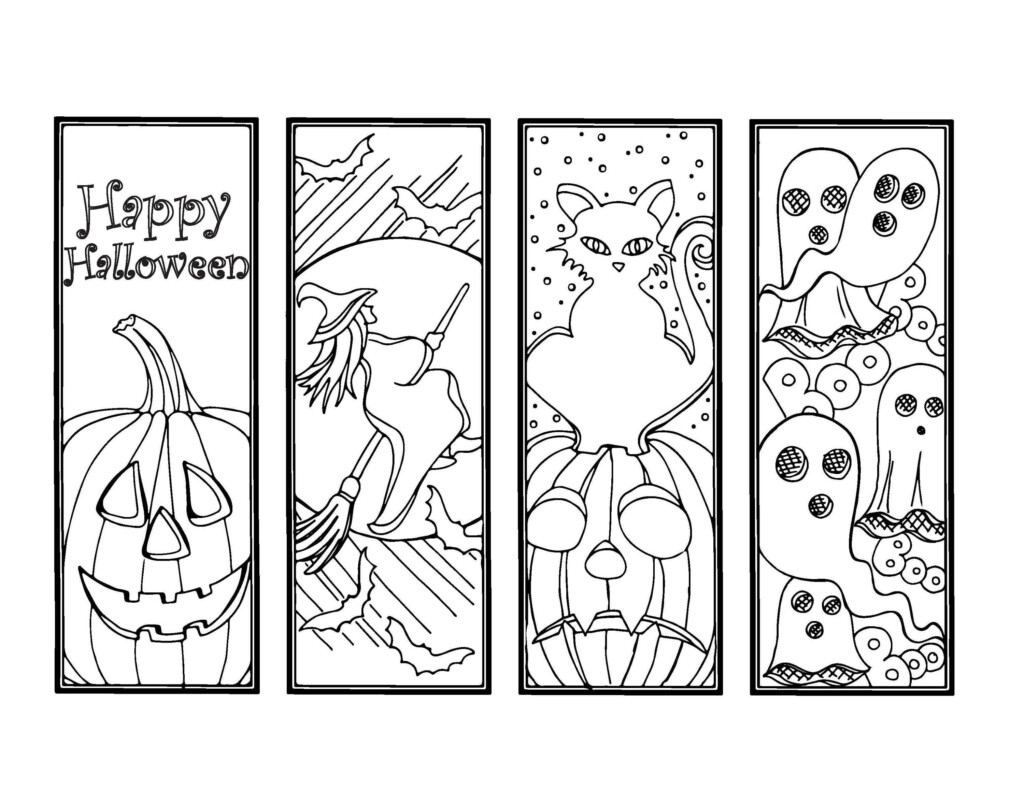 DIY Halloween Bookmarks Holiday Crafts Color Your Own