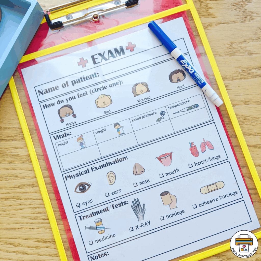 Doctor Dramatic Play Printables Free Printable Form Templates And Letter