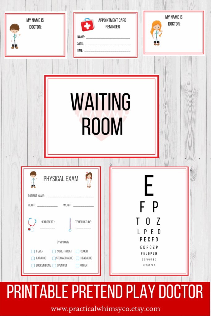 Doctor S Office Dramatic Play Free Printables