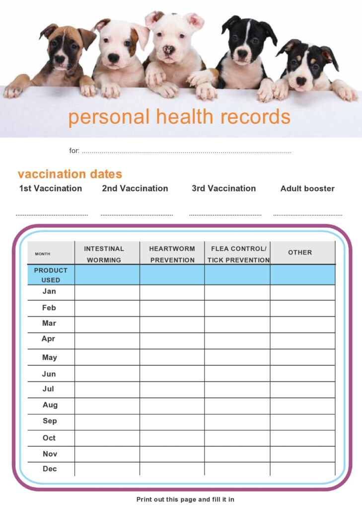 Dog Shot Record Template PDF Templates Jotform 51 OFF