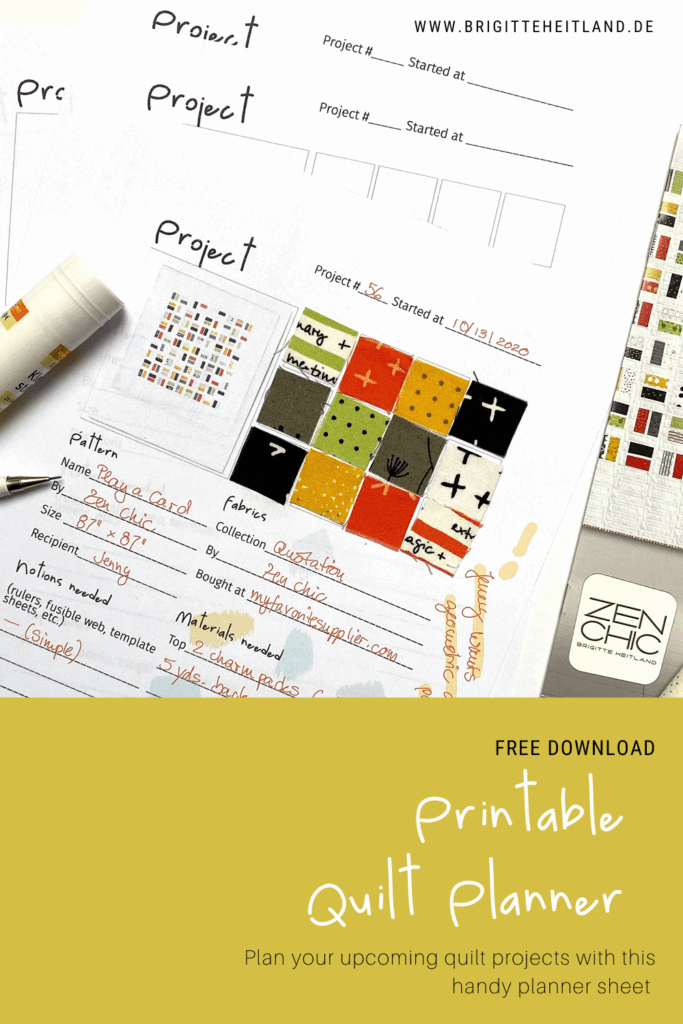 Download A Free Printable Quilt Project Planner Quilt Planner Quilting Projects Project Planner