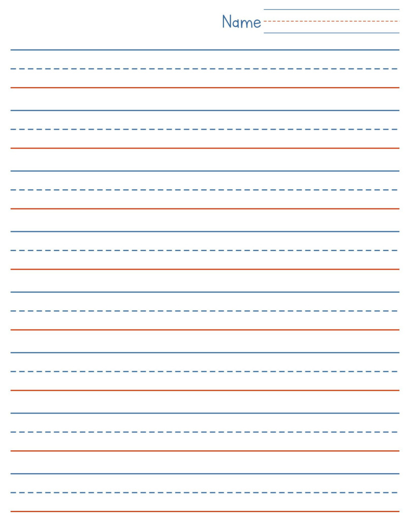Downloadable Printable Kindergarten Writing Paper Get What You Need For Free