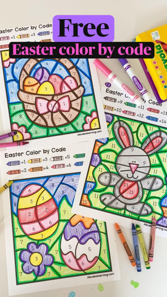 Easter Color By Number Artofit