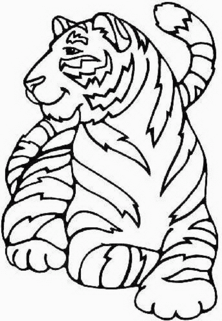 Easy Animal Coloring Pages For Kids Coloring Home