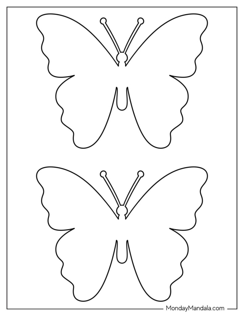 Easy Butterfly Stencil