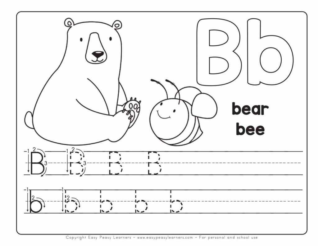 Easy Peasy Learners Alphabet Free Printable Worksheet