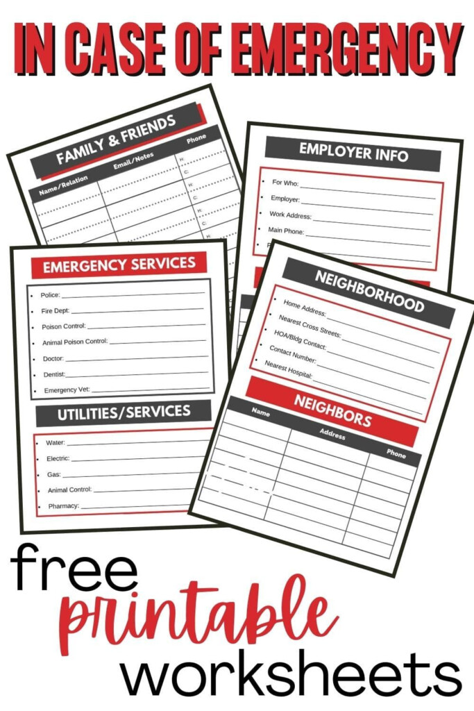 Emergency Binder Free Printables Emergency Preparedness Binder Family Emergency Binder