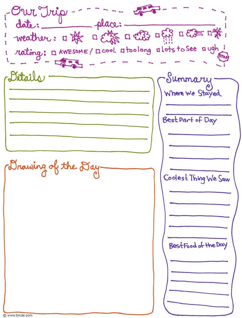 Exclusive Free Printables Journal Ideas Kids Travel Journal Free Printable Journal Pages