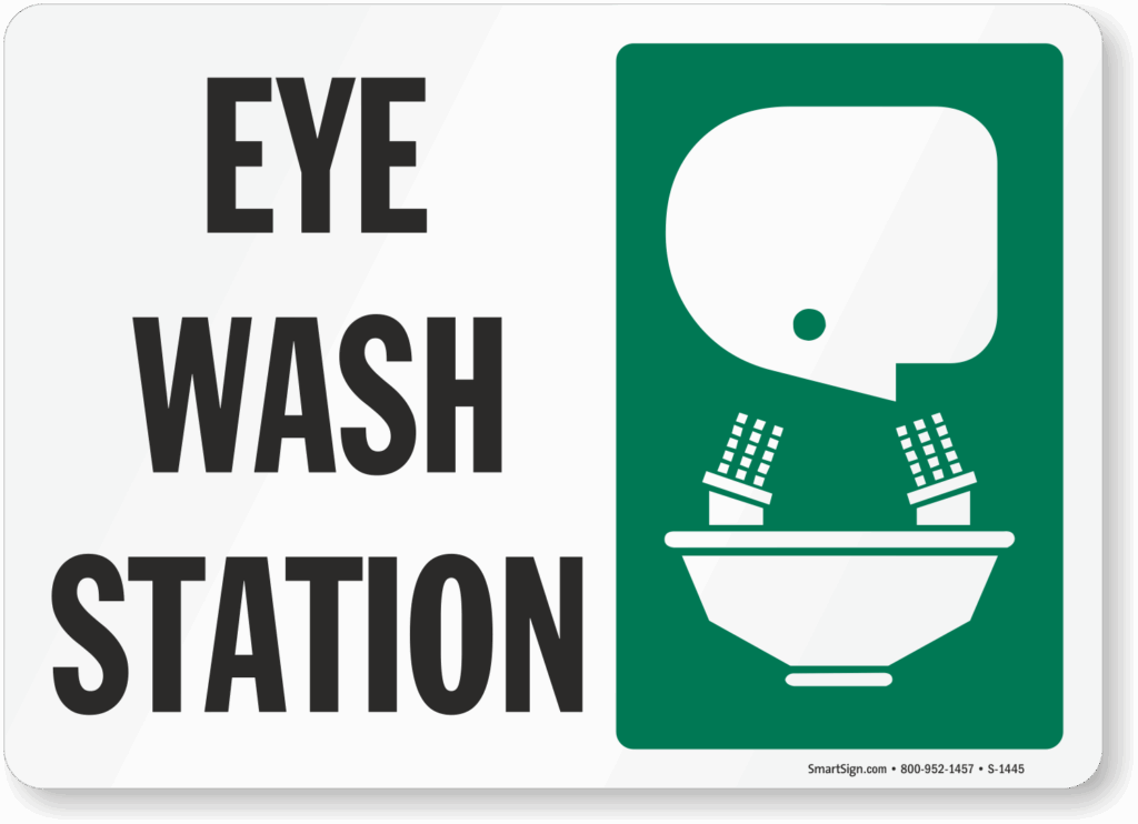 Eyewash Station Sign With Graphic SKU S 1445 MySafetySign