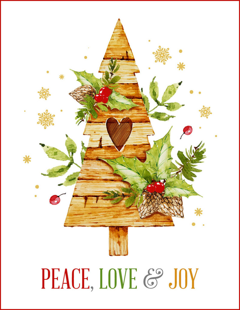 Fabulous Free Printable Christmas Holiday Cards The Cottage Market