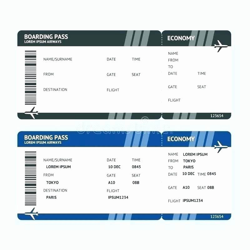 Fake Plane Ticket Template Free Whether You Need A Boarding Pass Template Printable Templates