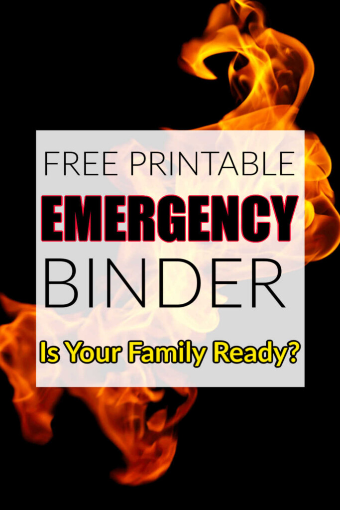 Family Emergency Binder FREE Printables For A Crisis Savor Savvy