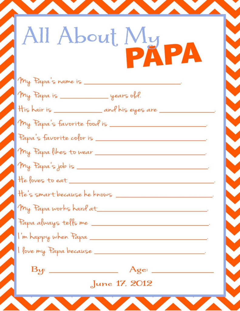 Father S Day Fill In The Blank Printable Free Printable Word Searches