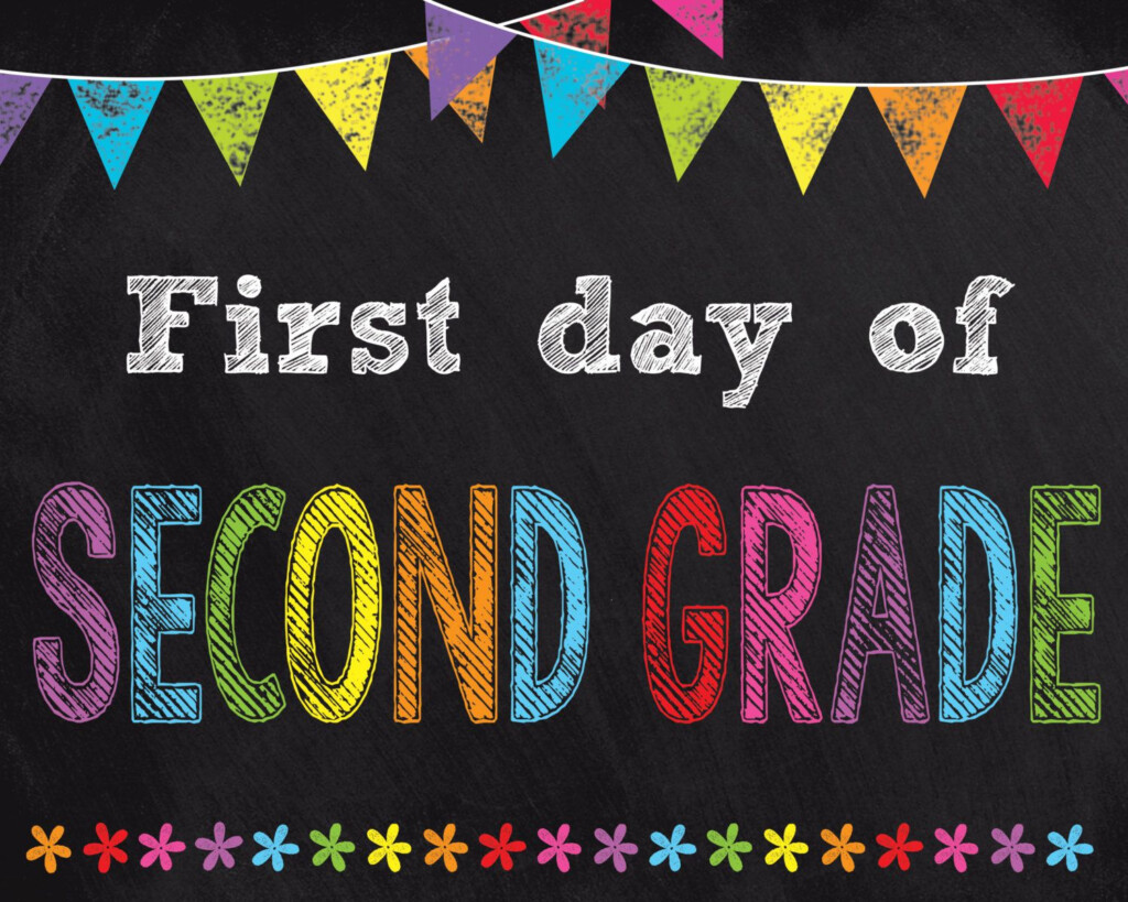 First Day Of 2Nd Grade Free Printable