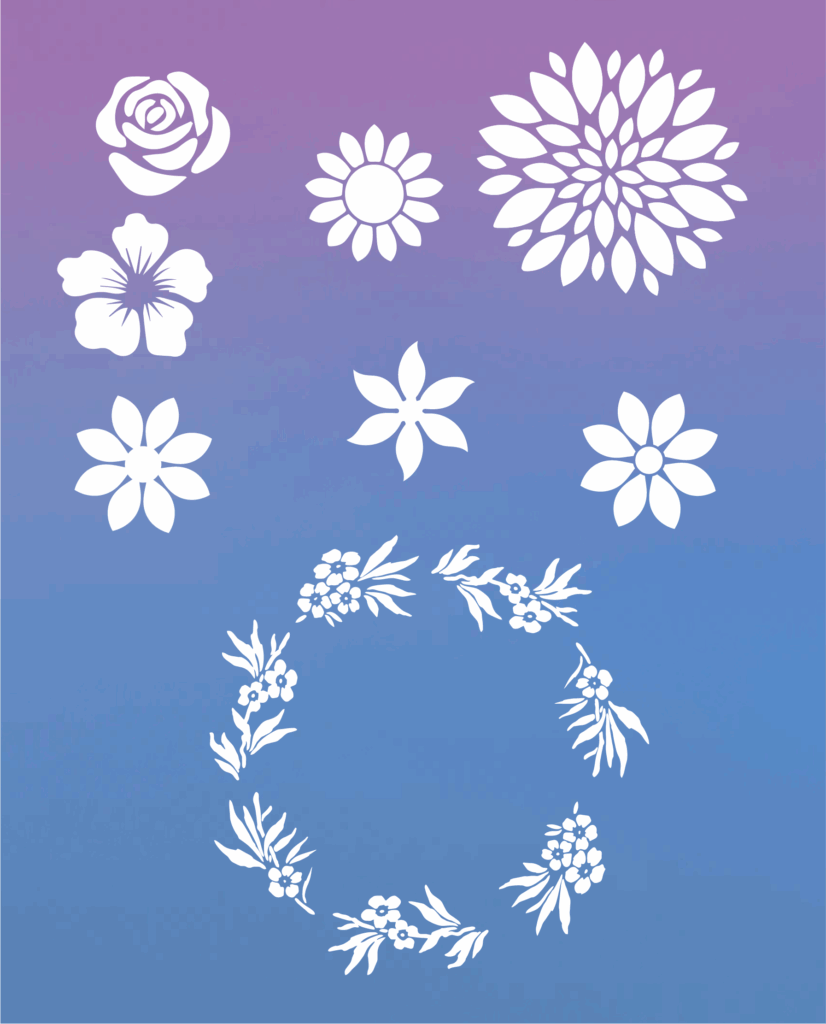 Flower Stencil Printable