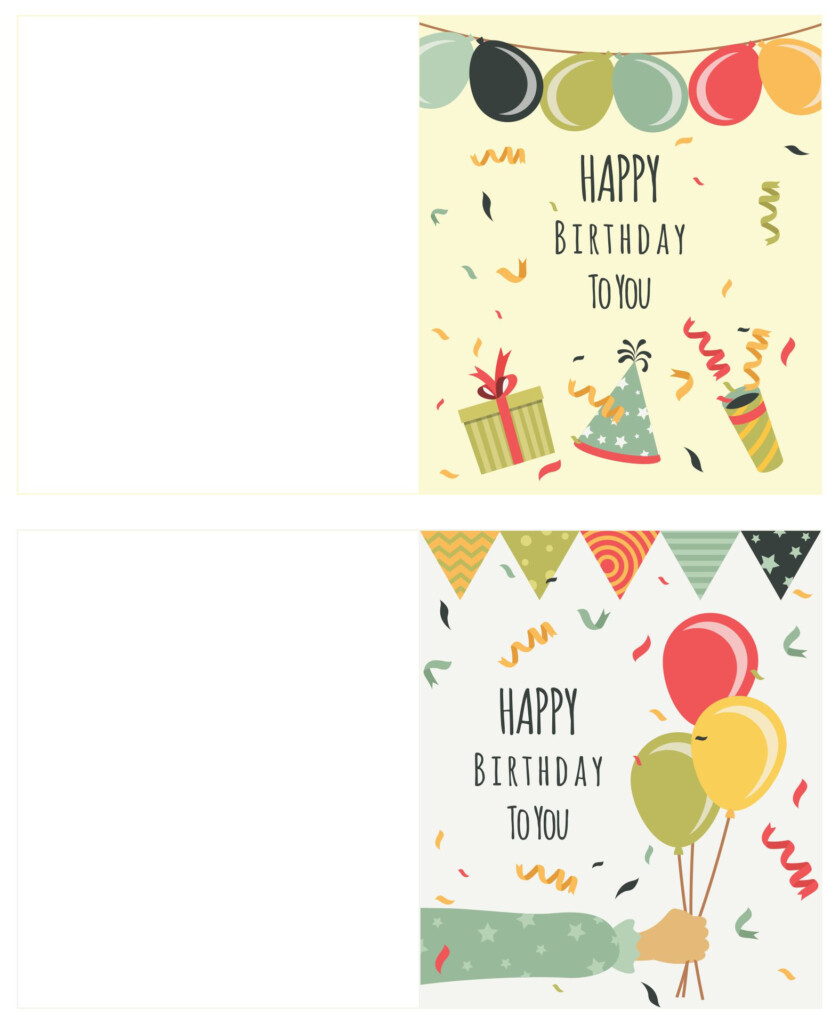 Folding Birthday Cards 10 Free PDF Printables Printablee