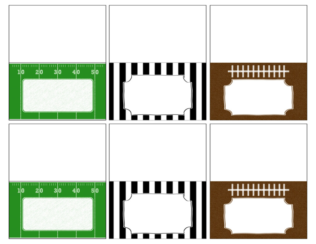 Football Food Labels Free Printable Paper Trail Design