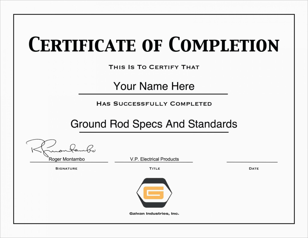Forklift Training Certificate Template Free