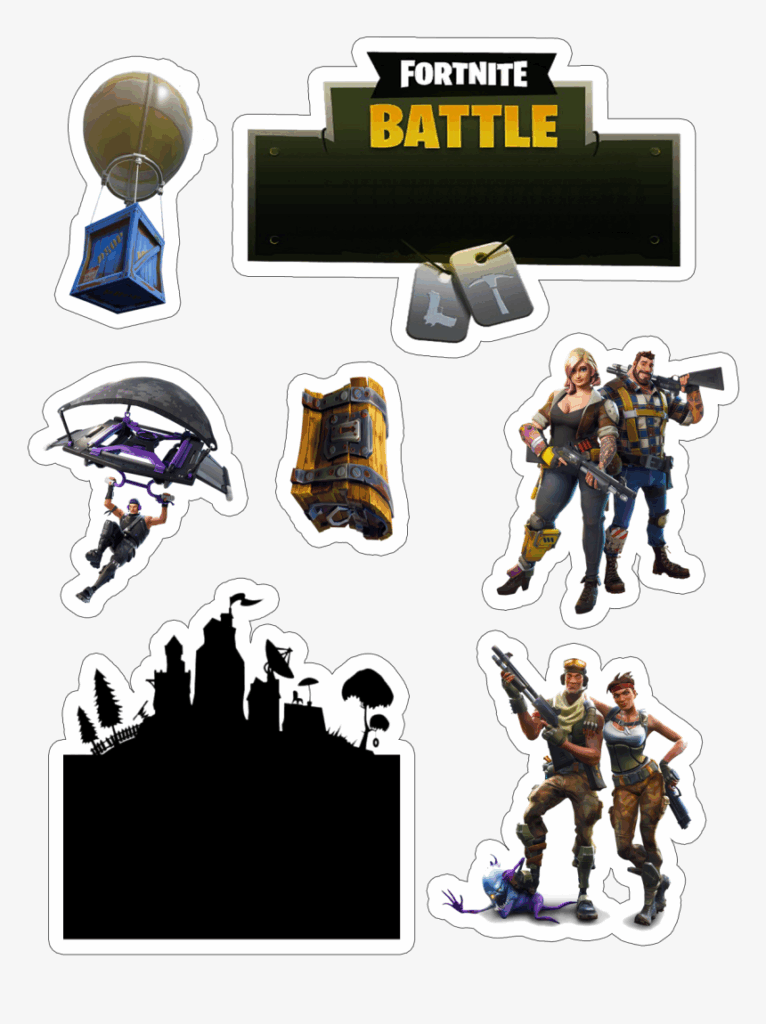 Fortnite Free Printable Cake Fortnite Cake Topper Printable Hd Png 