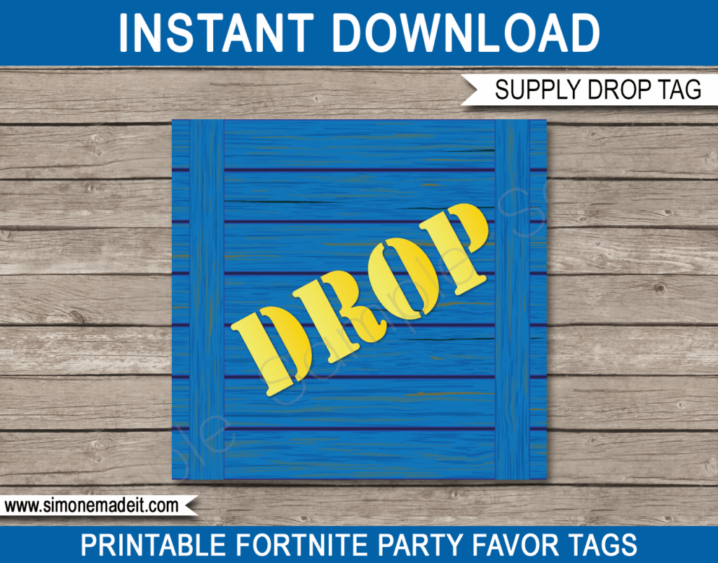 Fortnite Supply Drop Free Printable Free Templates Printable