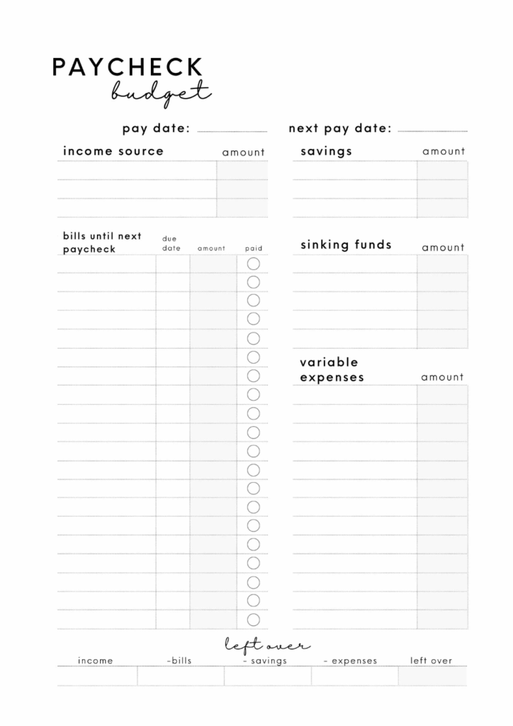 Free 67 Page Minimal Budget Planner Printable PDF Budget Planner Printable Budget Planner