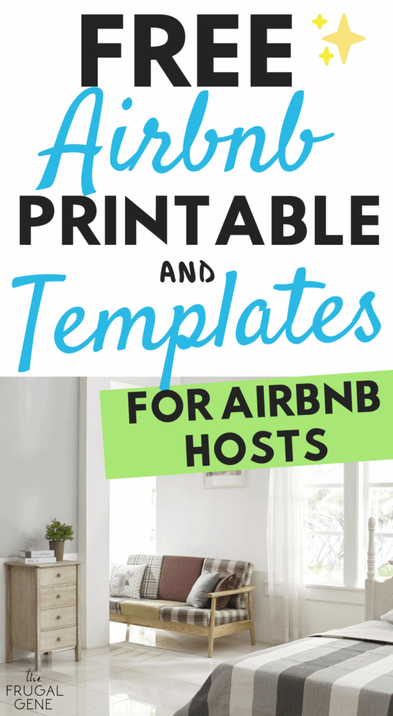 FREE Airbnb Printables Templates For Hosts 24 Page PDF The Frugal Gene Airbnb House