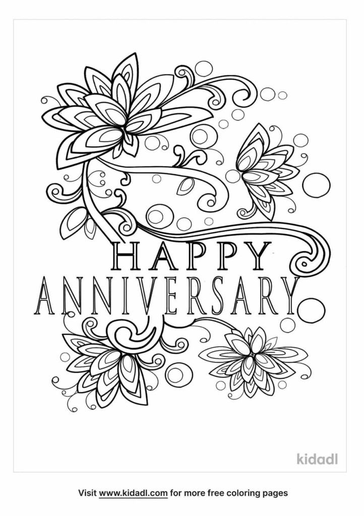 Free Anniversary Coloring Page Coloring Page Printables Coloring Home