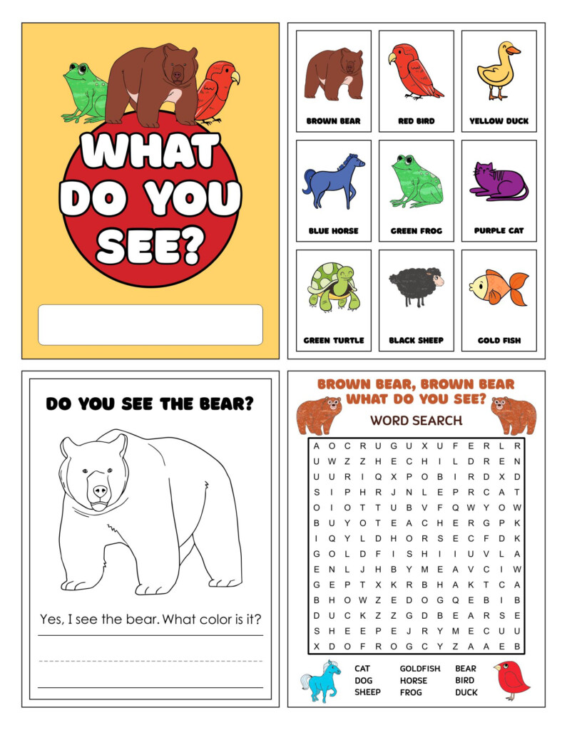 Free Brown Bear Brown Bear Printable Book Pdf FREE PRINTABLE TEMPLATES