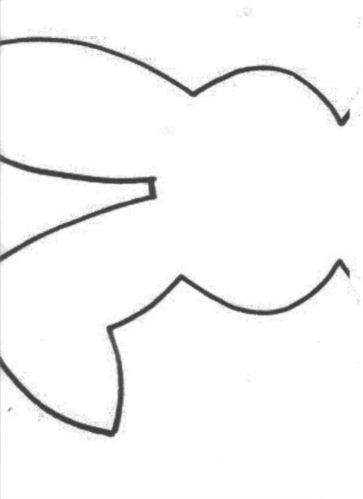 Free Bunny Template Printables My Eclectic Treasures Bunny Templates Easter Bunny Template